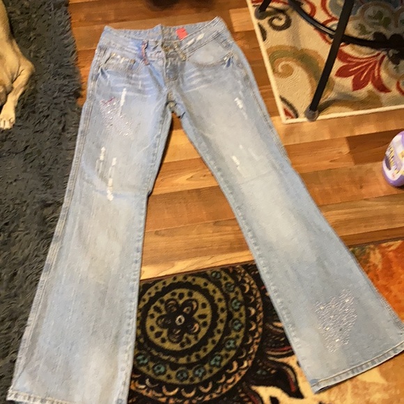 Vanilla Star embellished jeans size 5 - Picture 8 of 14
